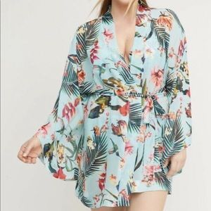 Cacique Floral Print Robe - Multicolor